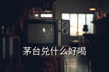 茅臺(tái)兌什么好喝