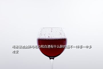 喝葡萄酒會(huì)醉嗎喝XO和白酒有什么醉的話不一樣哪一中多難受