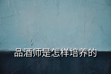 品酒師是怎樣培養(yǎng)的