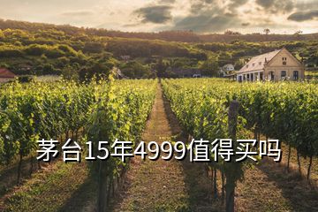 茅臺(tái)15年4999值得買(mǎi)嗎