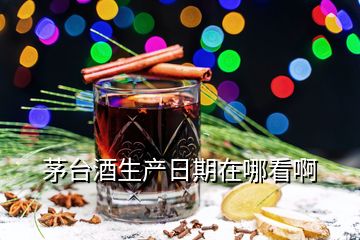 茅臺(tái)酒生產(chǎn)日期在哪看啊