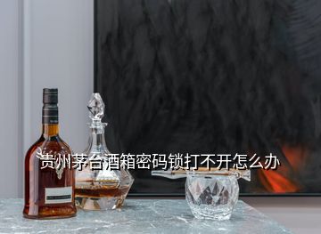 貴州茅臺(tái)酒箱密碼鎖打不開怎么辦