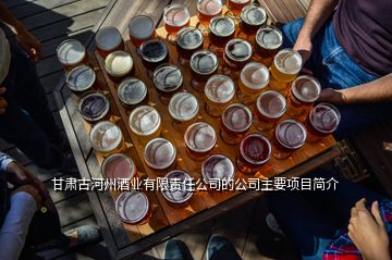 甘肅古河州酒業(yè)有限責(zé)任公司的公司主要項目簡介