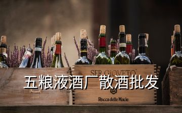 五糧液酒廠散酒批發(fā)