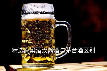 精選高粱酒漢醬酒與茅臺(tái)酒區(qū)別