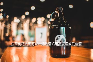 蟲草枸杞大棗可以一起泡酒嗎用高度酒或低度酒