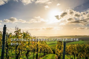 甘肅濱河食品工業(yè)集團有限責任公司產(chǎn)的隴派酒53度市面家價多少