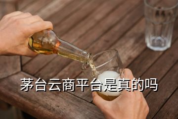 茅臺(tái)云商平臺(tái)是真的嗎