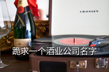 跪求一個(gè)酒業(yè)公司名字