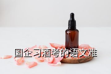 國企習(xí)酒考的語文難