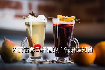 內蒙古套馬桿酒的廣告語誰知道