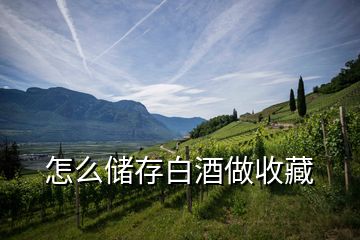 怎么儲(chǔ)存白酒做收藏