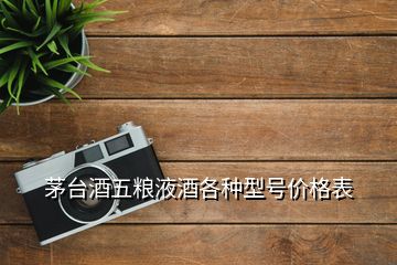 茅臺酒五糧液酒各種型號價格表