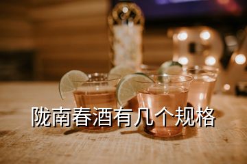 隴南春酒有幾個(gè)規(guī)格