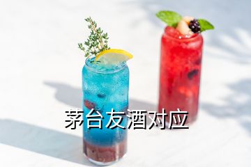 茅臺友酒對應