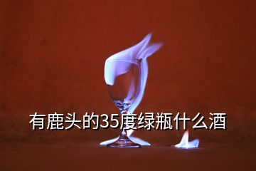 有鹿頭的35度綠瓶什么酒