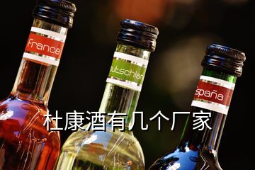 杜康酒有幾個(gè)廠家