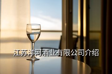 江蘇洋河酒業(yè)有限公司介紹