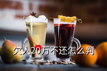 欠人20萬(wàn)不還怎么判