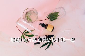 隆斌100斤釀酒設(shè)備多少錢一套