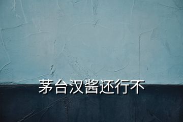 茅臺(tái)漢醬還行不