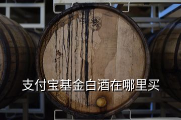 支付寶基金白酒在哪里買