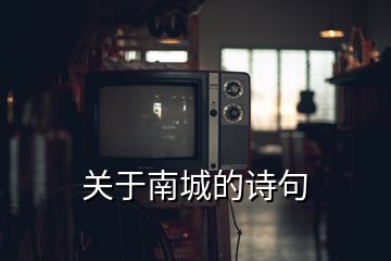 關(guān)于南城的詩句