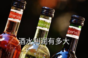 酒水利潤(rùn)有多大