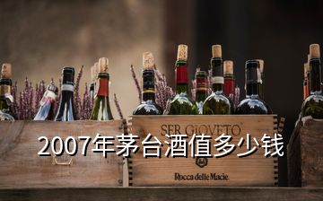 2007年茅臺(tái)酒值多少錢