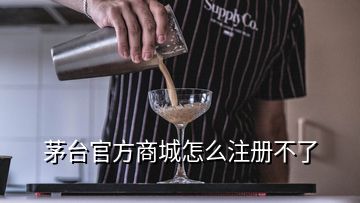 茅臺官方商城怎么注冊不了