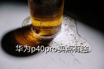 華為p40pro賣點有啥