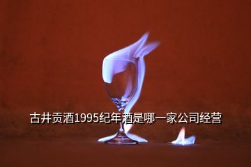 古井貢酒1995紀年酒是哪一家公司經營