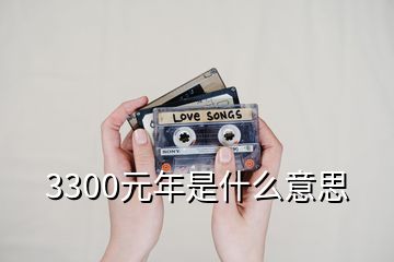 3300元年是什么意思