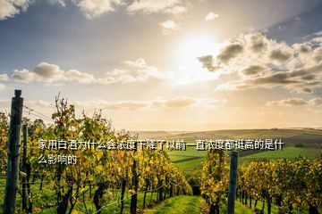 家用白酒為什么會濃度下降了以前一直濃度都挺高的是什么影響的