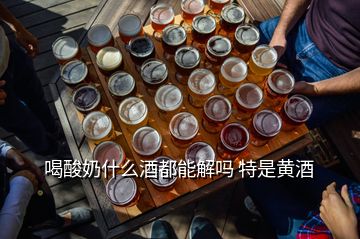 喝酸奶什么酒都能解嗎 特是黃酒