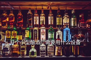 開個(gè)小型釀酒廠需要用什么設(shè)備