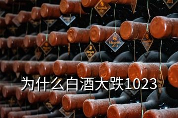 為什么白酒大跌1023