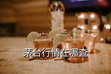 茅臺行情在哪查