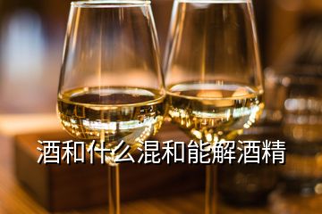 酒和什么混和能解酒精