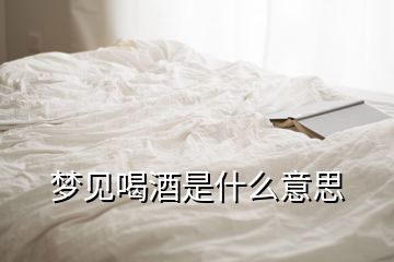 夢見喝酒是什么意思