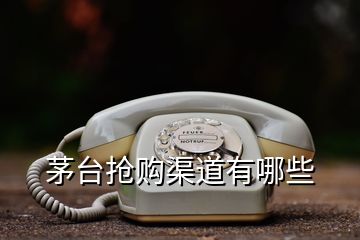 茅臺(tái)搶購渠道有哪些