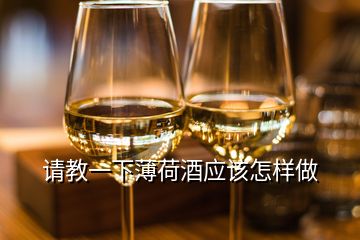 請教一下薄荷酒應(yīng)該怎樣做