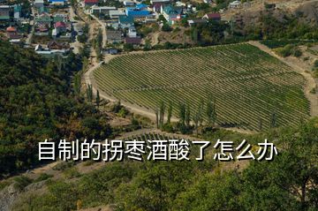 自制的拐棗酒酸了怎么辦