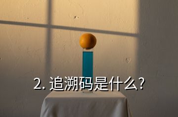 2. 追溯碼是什么?