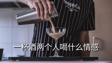 一杯酒兩個(gè)人喝什么情感