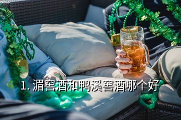 1. 湄窖酒和鴨溪窖酒哪個好