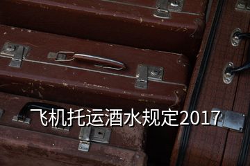 飛機(jī)托運(yùn)酒水規(guī)定2017