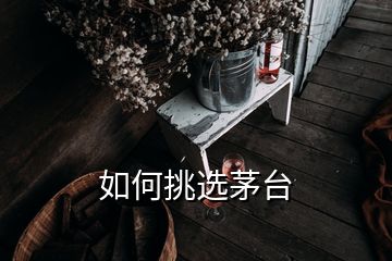 如何挑選茅臺