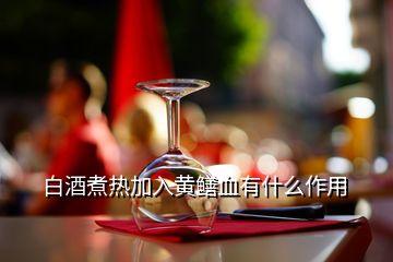 白酒煮熱加入黃鱔血有什么作用