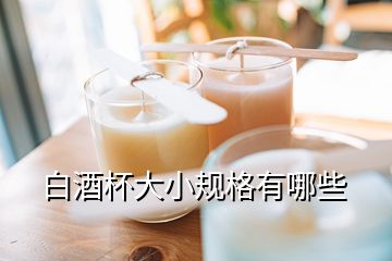 白酒杯大小規(guī)格有哪些